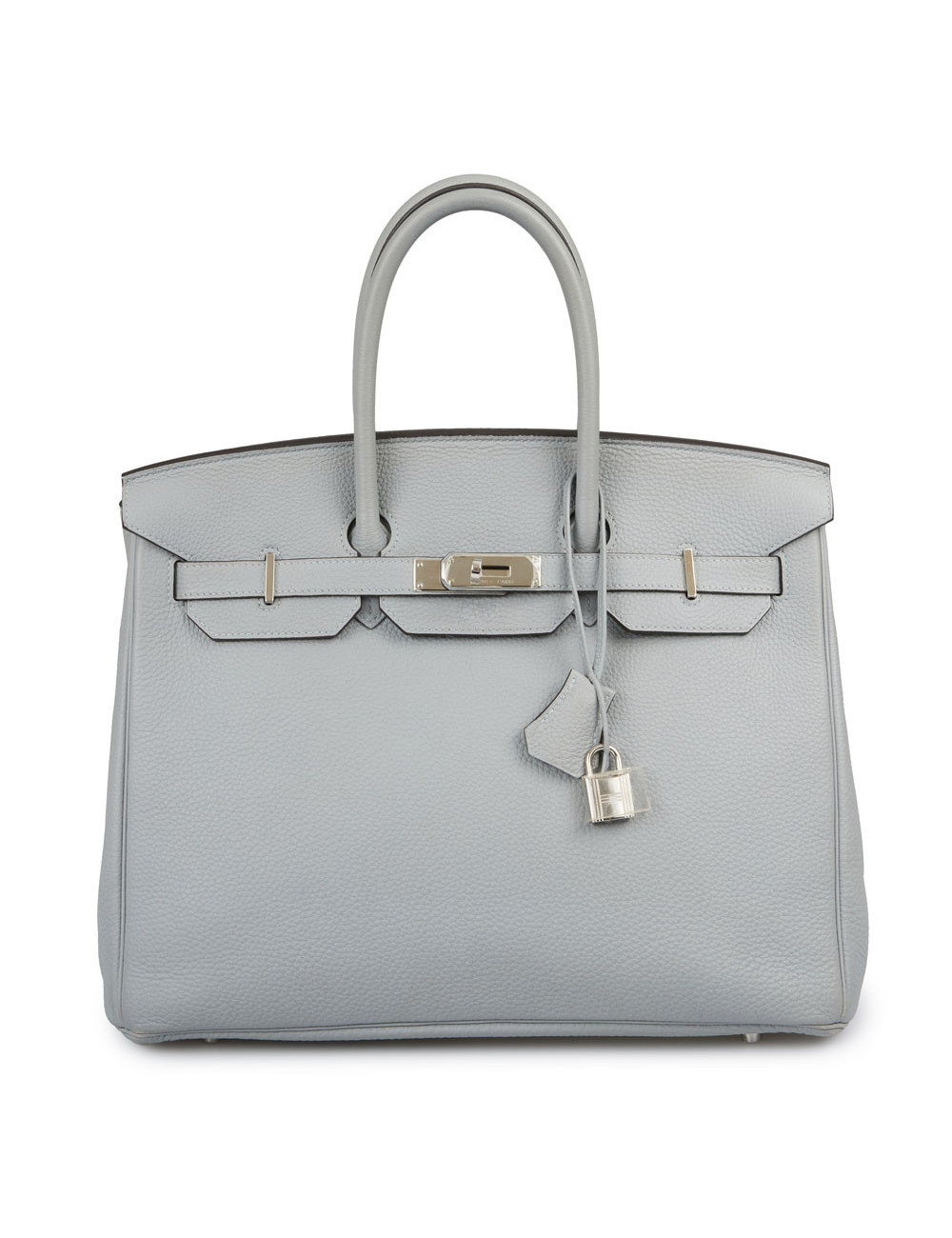 Birkin 35 HERMES togo gris lin