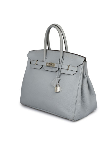 Birkin 35 HERMES togo gris lin 2