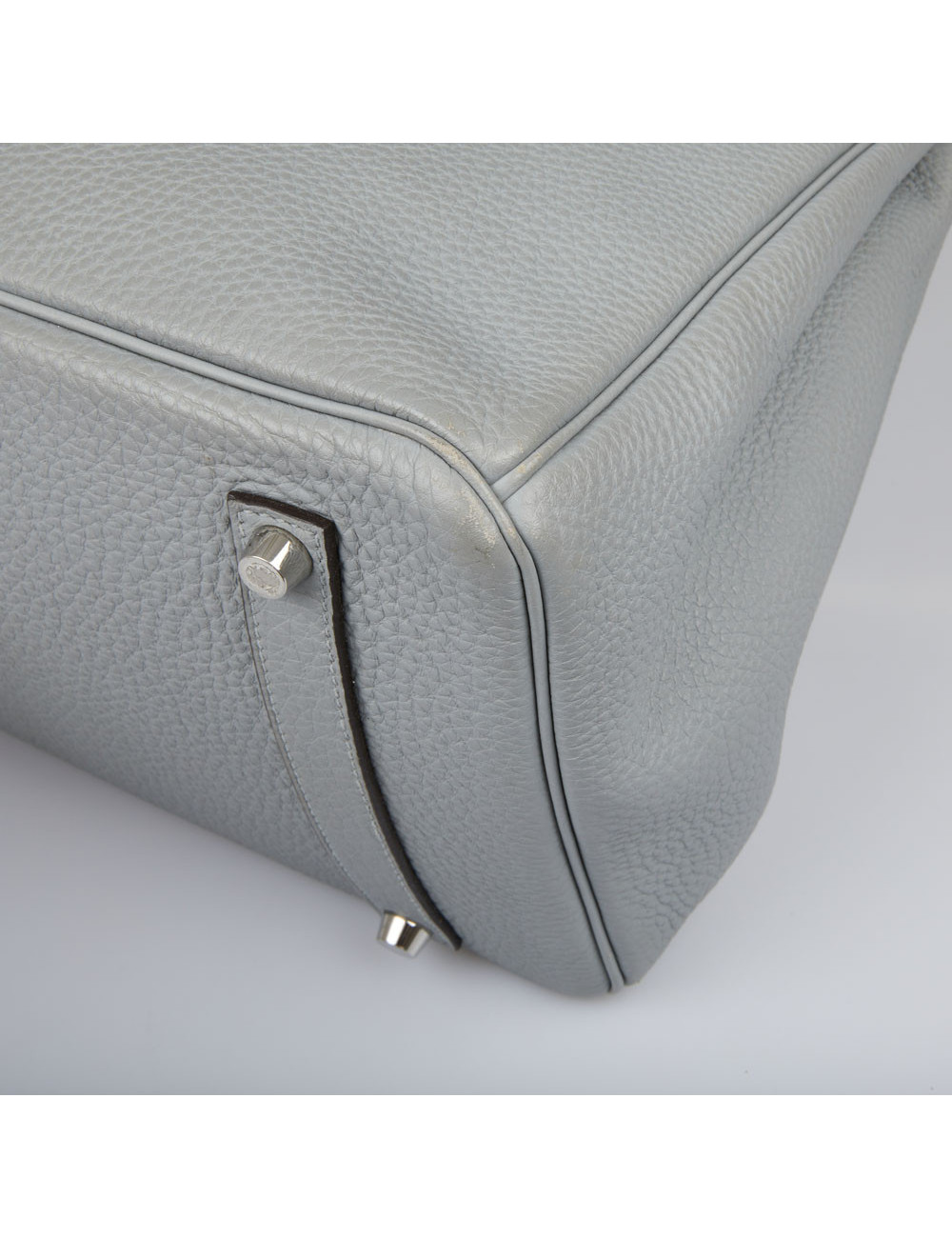 Birkin 35 HERMES togo gris lin