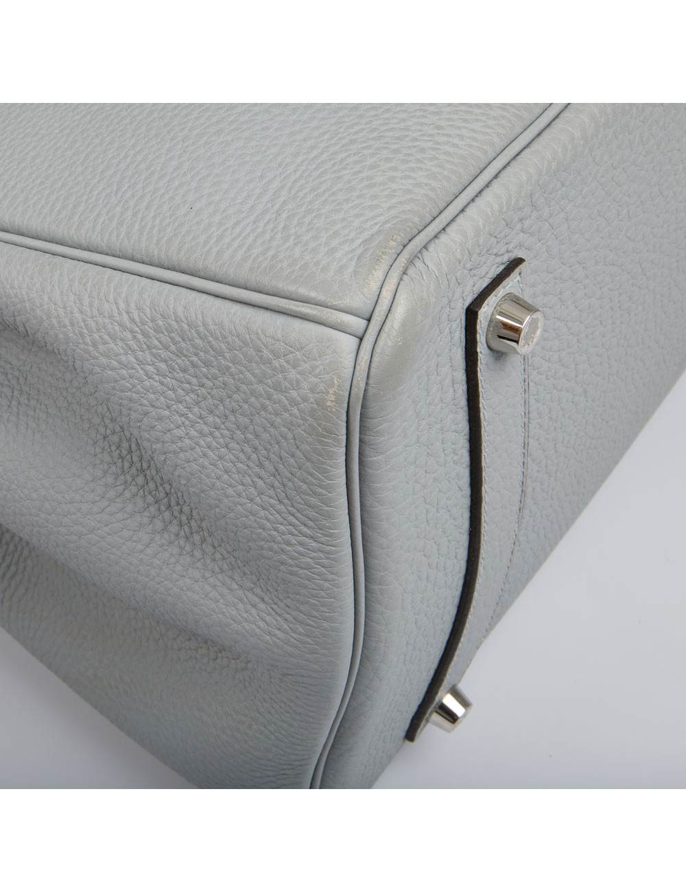 Birkin 35 HERMES togo gris lin