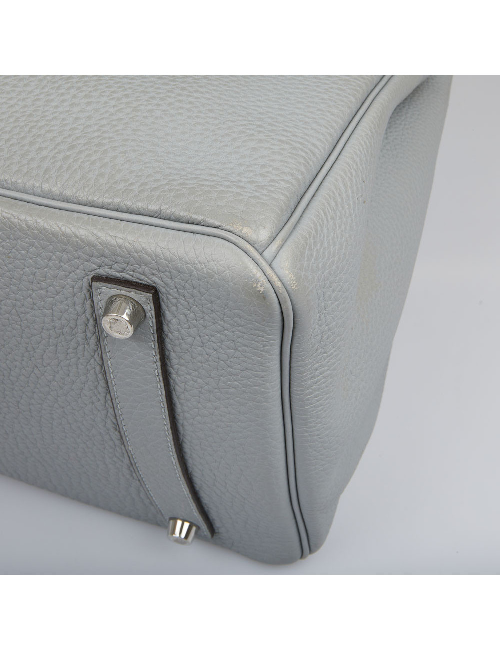 Birkin 35 HERMES togo gris lin