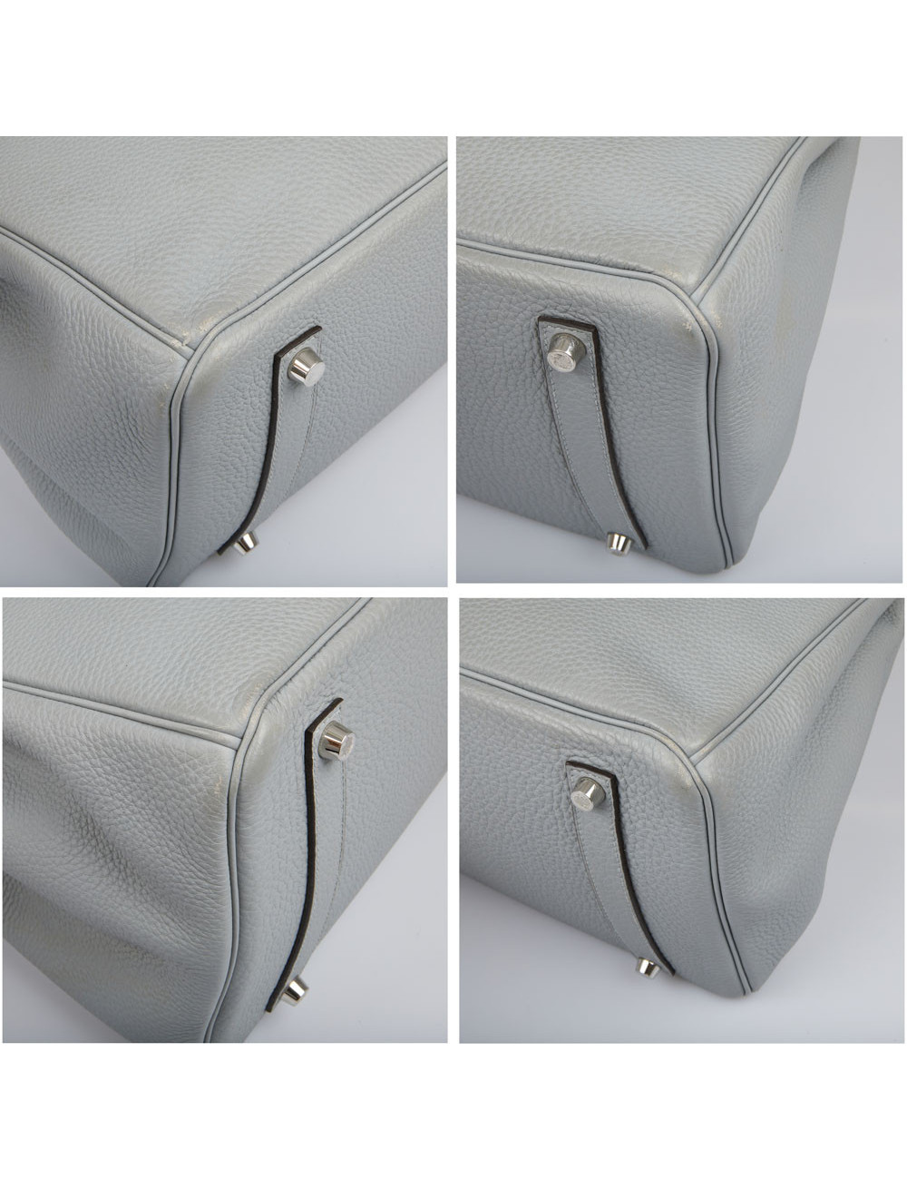 Birkin 35 HERMES togo gris lin