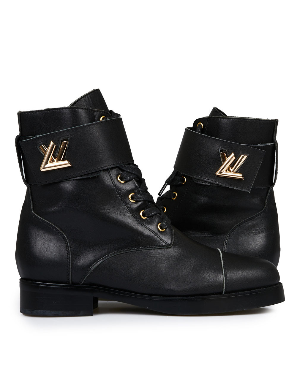 Boots LOUIS VUITTON Ranger Wonderland noires T40