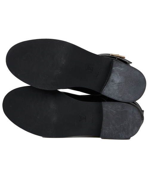 Boots LOUIS VUITTON Ranger Wonderland noires T40