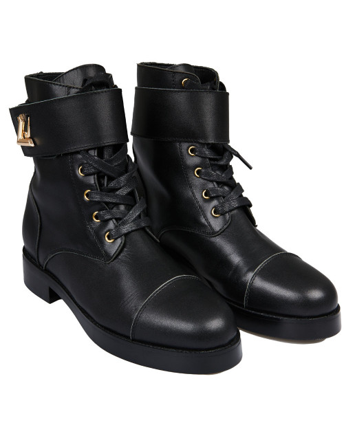 Boots LOUIS VUITTON Ranger Wonderland noires T40