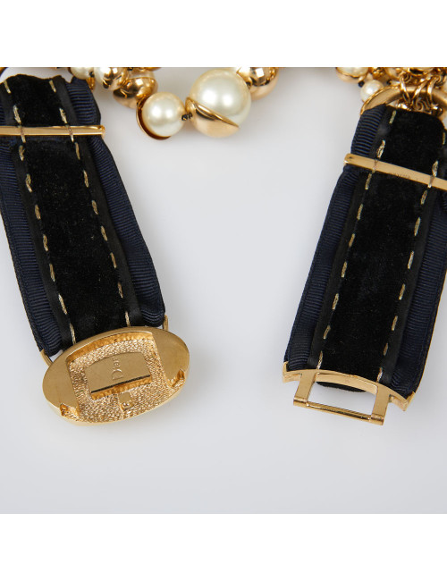 Collier CHRISTIAN DIOR multirangs perles