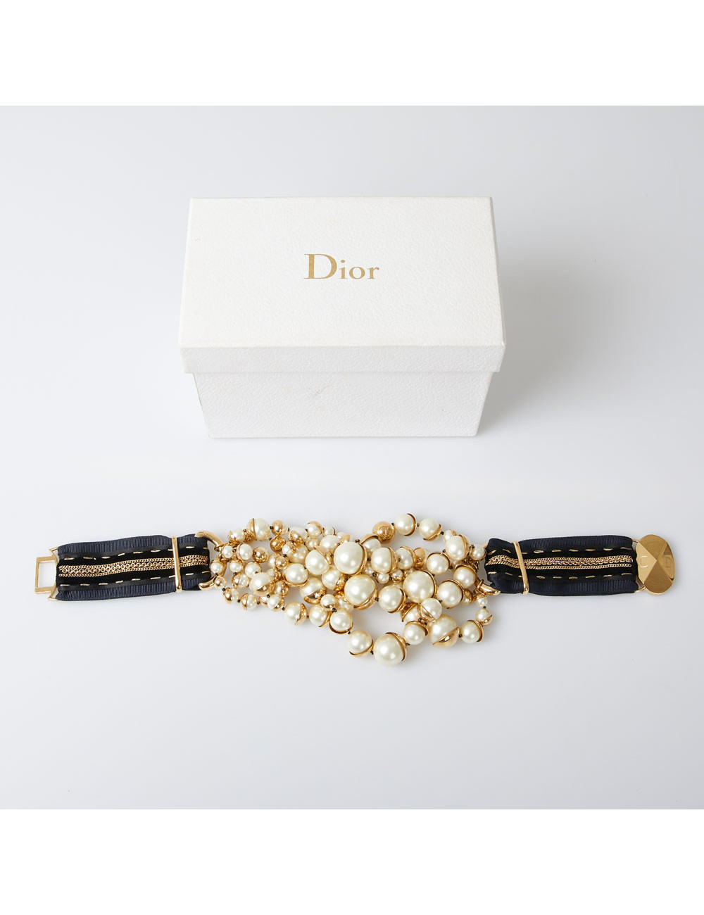 Collier CHRISTIAN DIOR multirangs perles