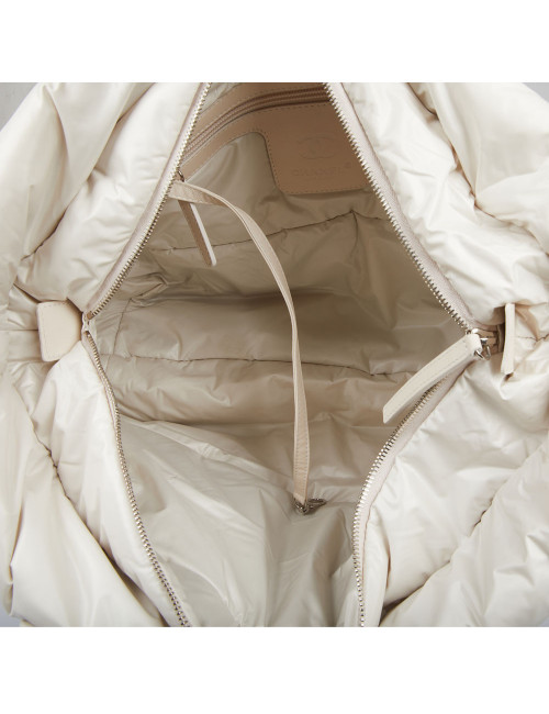 Sac Cocoon CHANEL tissu parachute façon tweed