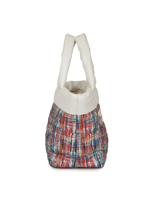 Sac Cocoon CHANEL tissu parachute façon tweed