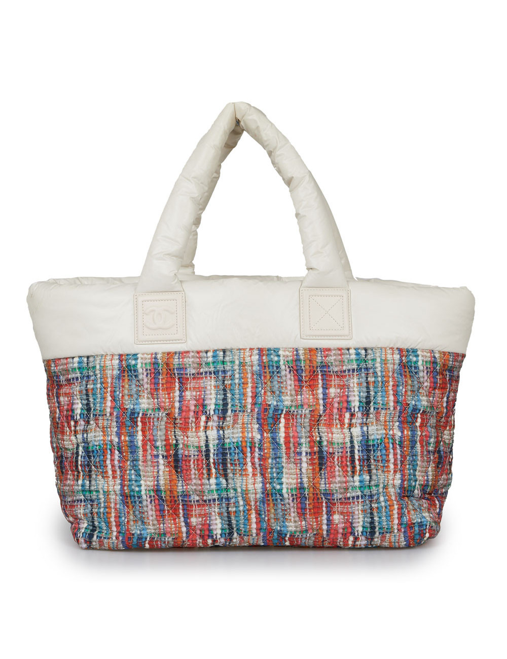 CHANEL Coccoon bag in tweed-like parachute canvas