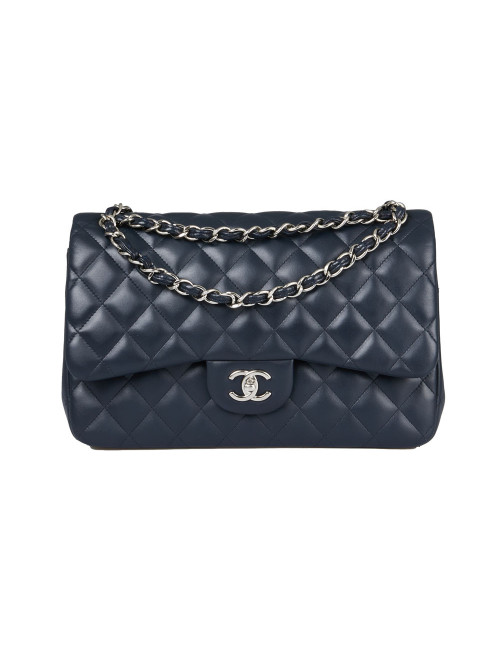 Jumbo Chanel bleu marine
