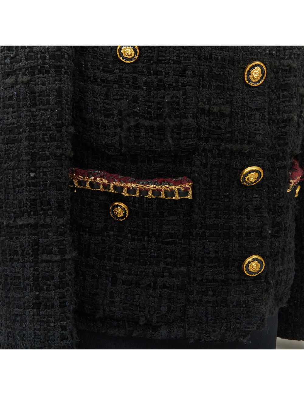 Veste CHANEL noire métier d'art 2020 Chateau des dames