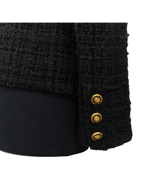 Veste CHANEL noire métier d'art 2020 Chateau des dames