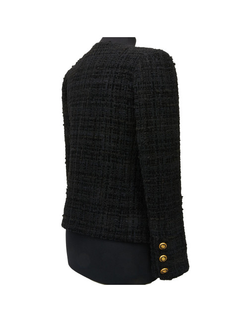 Veste CHANEL noire métier d'art 2020 Chateau des dames