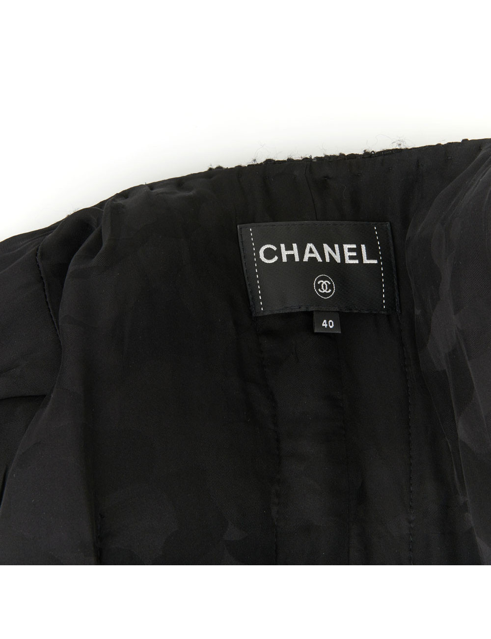 CHANEL black jacket Métiers d'Art 2020 Chateau des dames