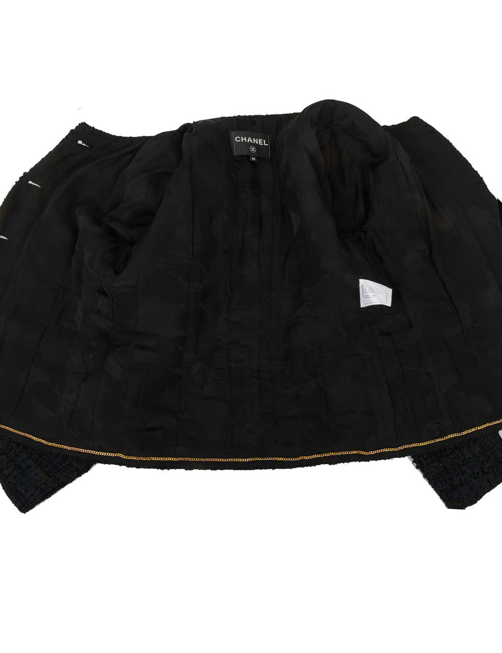 Veste CHANEL noire métier d'art 2020 Chateau des dames