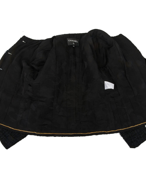 CHANEL black jacket Métiers d'Art 2020 Chateau des dames