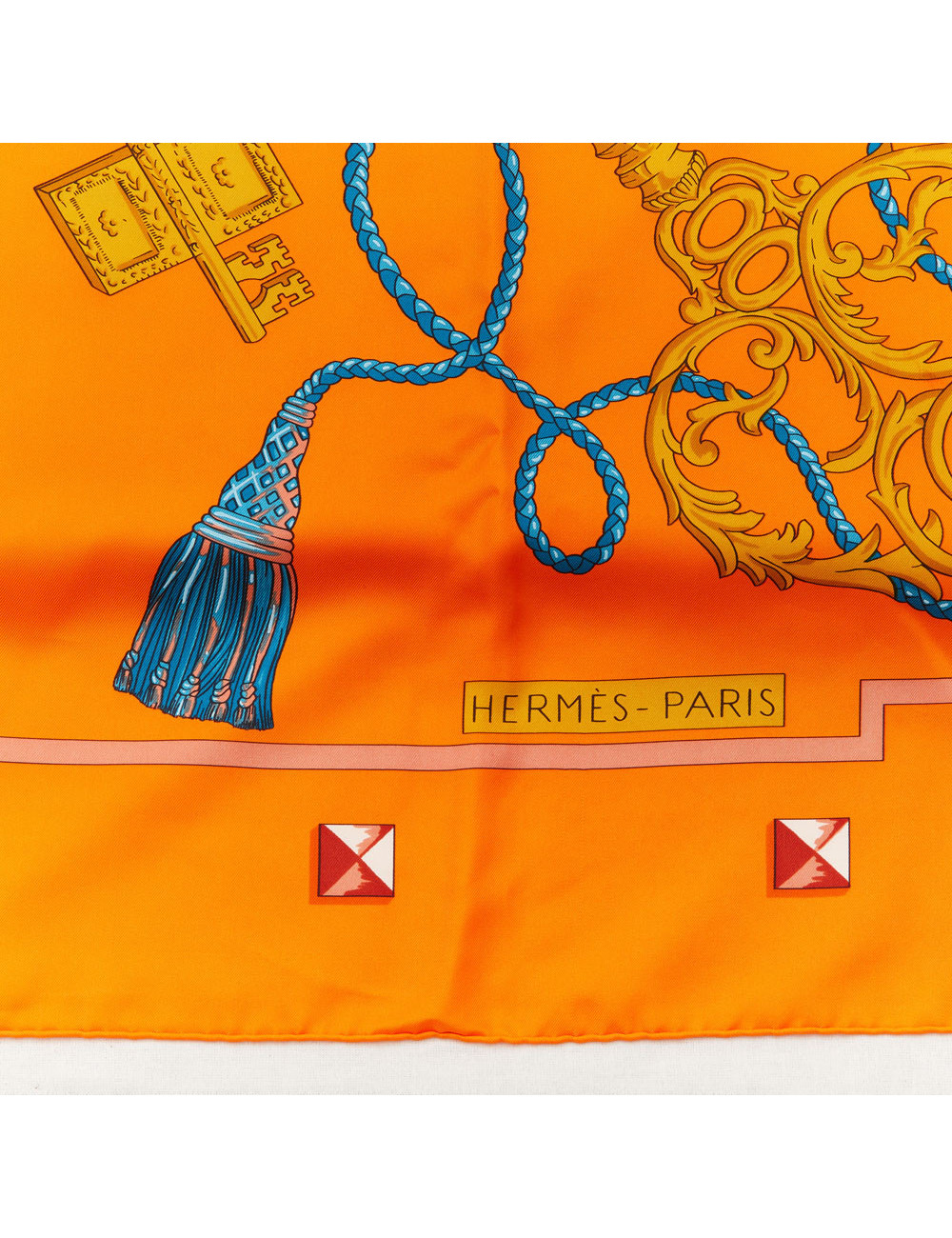 Grand foulard HERMES Les Clefs soie