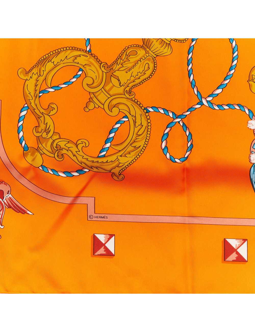 Grand foulard HERMES Les Clefs soie