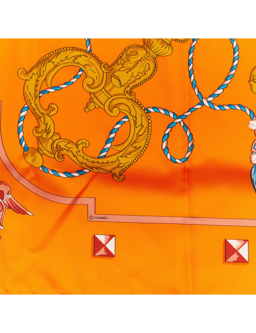 Grand foulard HERMES Les Clefs soie