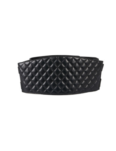 Large ceinture CHANEL matelassée noire