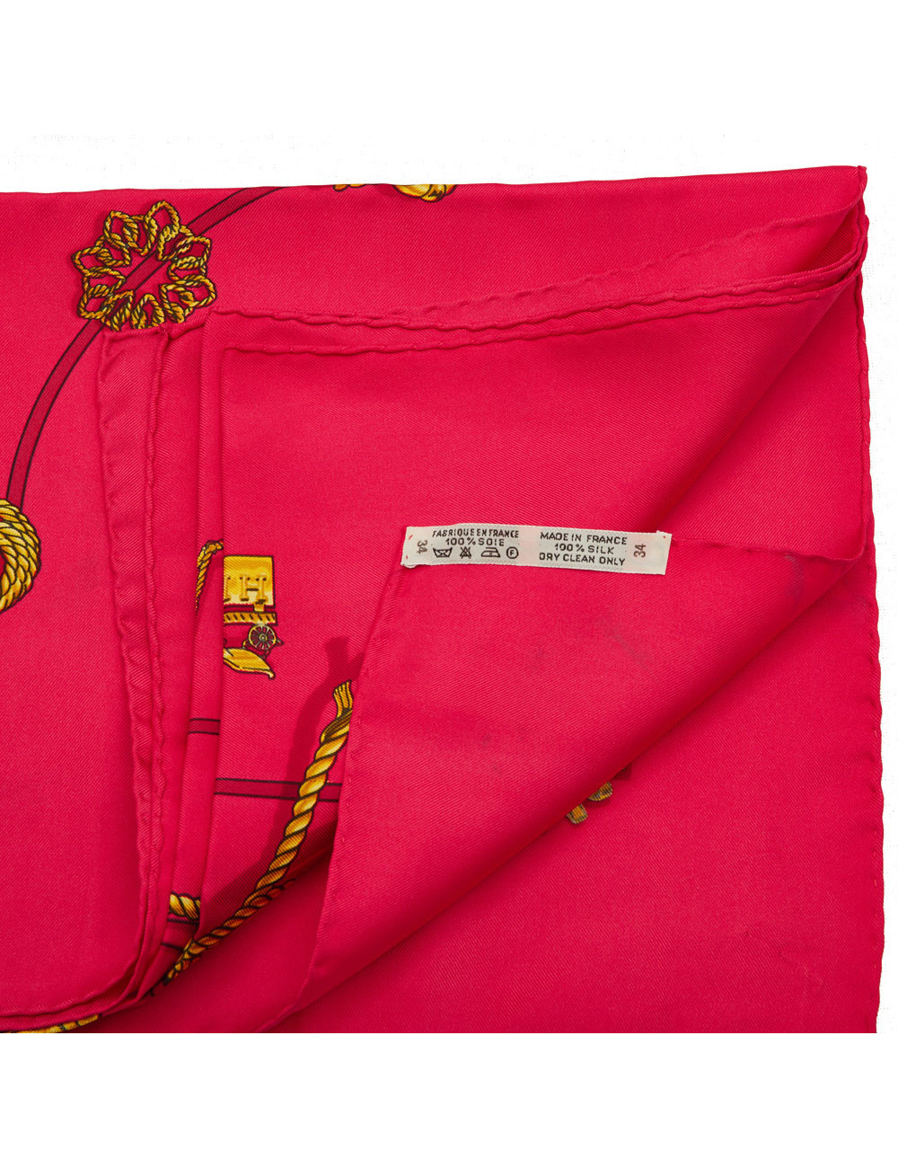 HERMES Clips silk square scarf