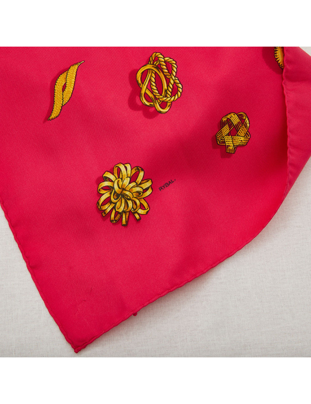 HERMES Clips silk square scarf