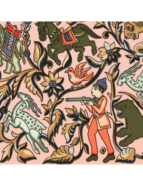 Carré HERMES Chasse en Inde