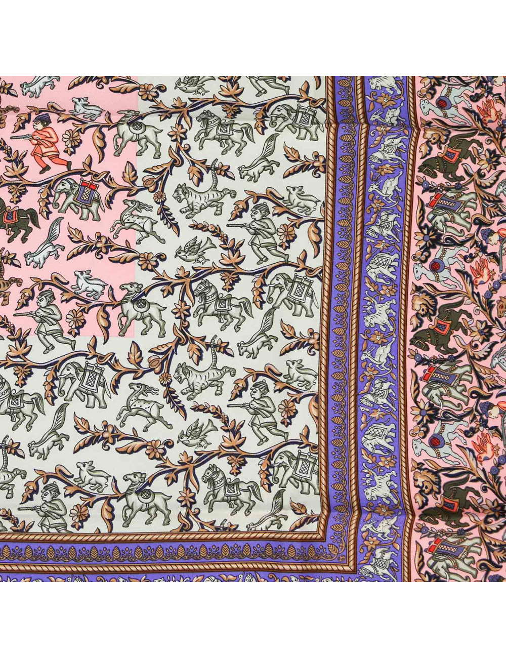 Carré HERMES Chasse en Inde