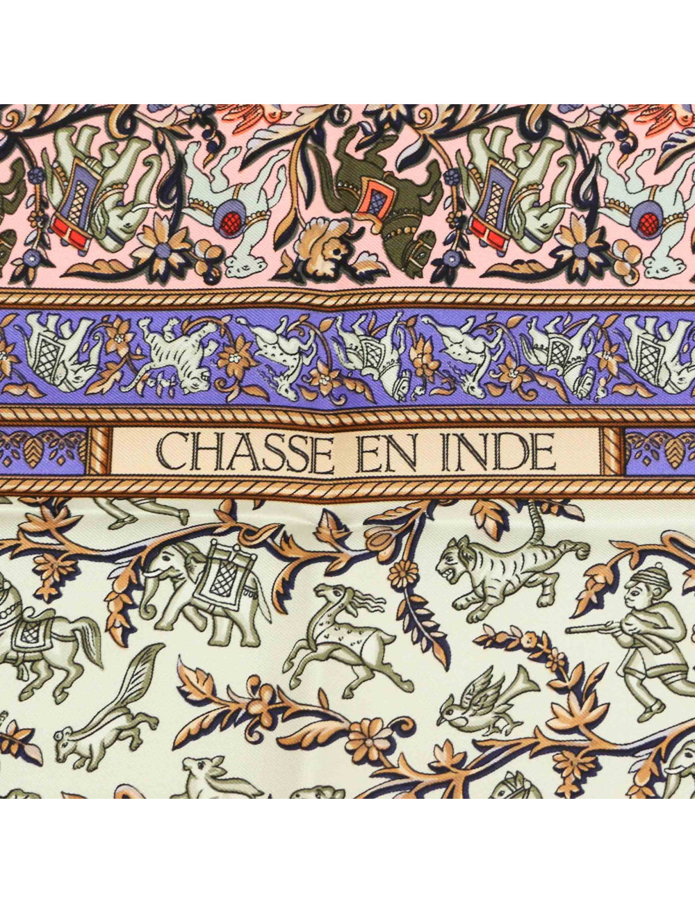 Carré HERMES Chasse en Inde