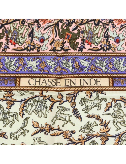 Carré HERMES Chasse en Inde