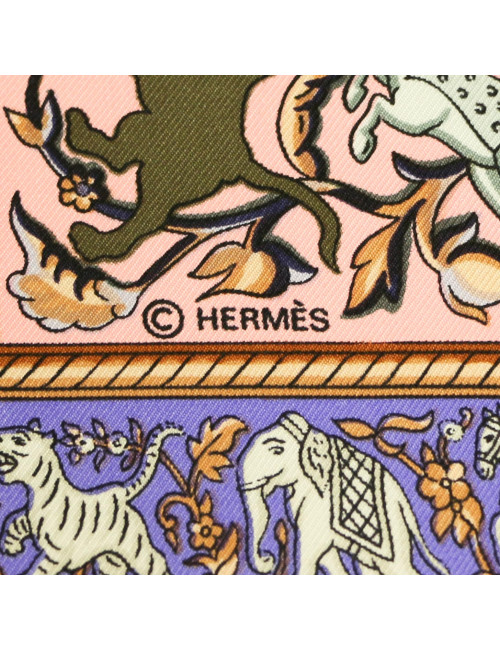 Carré HERMES Chasse en Inde