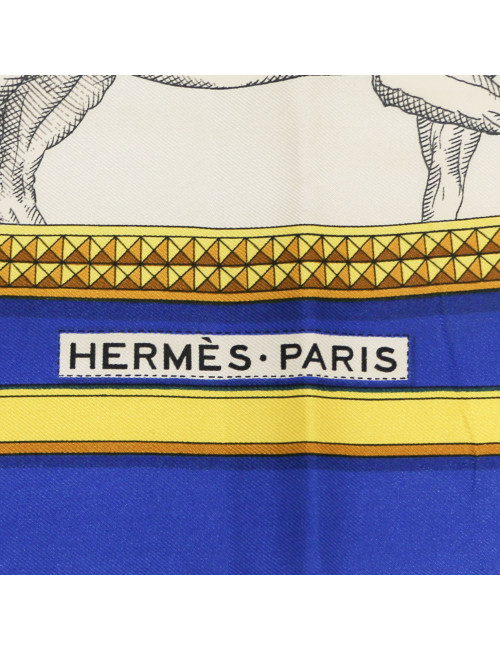 HERMES Le grand Apparat silk square scarf