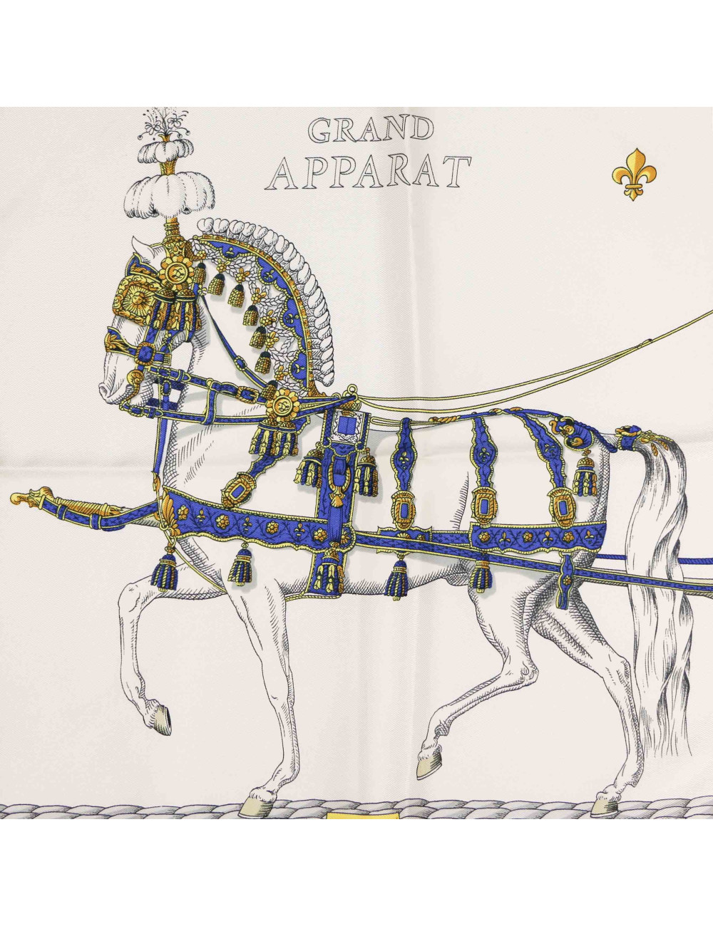 HERMES Le grand Apparat silk square scarf