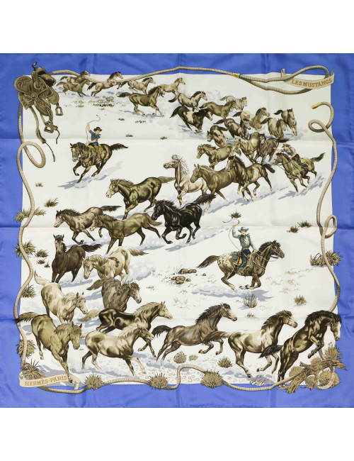 Carré HERMES Les Mustangs