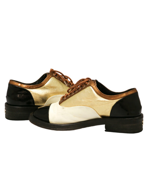 Mocassins T 36 CHANEL tricolore