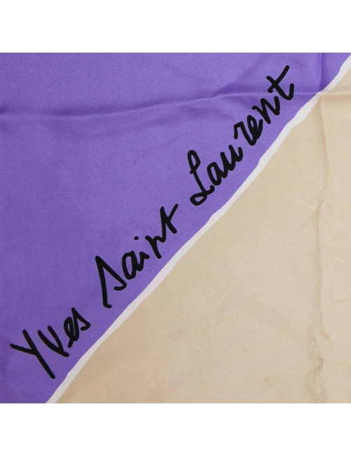 YVES SAINT LAURENT YSL Vintage silk scarf