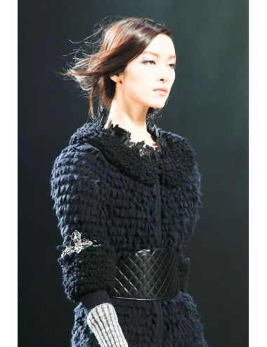 Large ceinture CHANEL matelassée noire 2