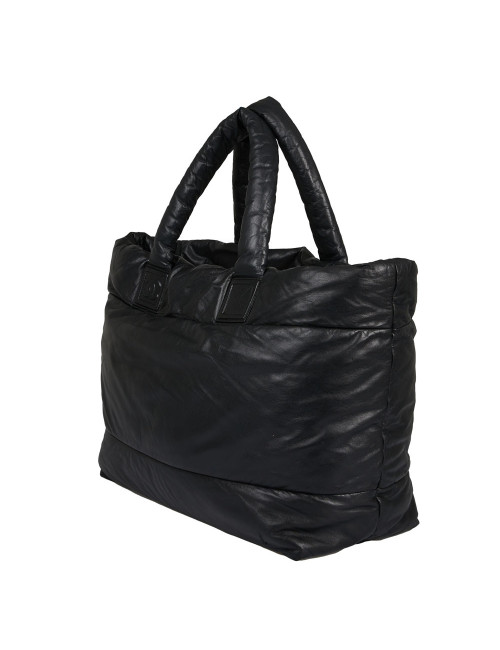 CHANEL Cocoon bag in reversible black and burgundy leather