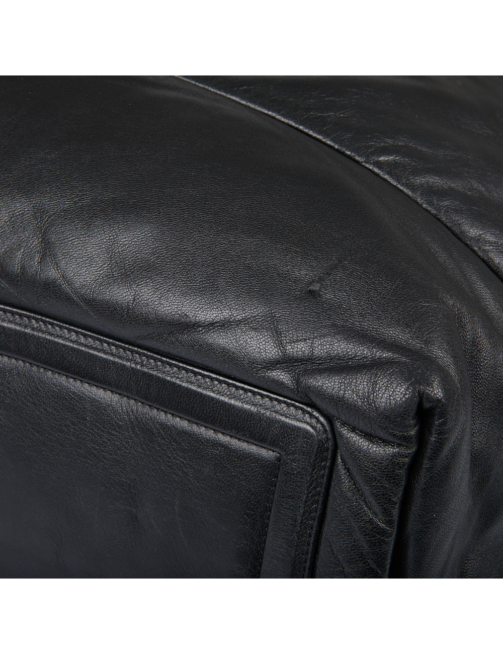 Sac Cocoon CHANEL cuir noir réversible bordeaux 