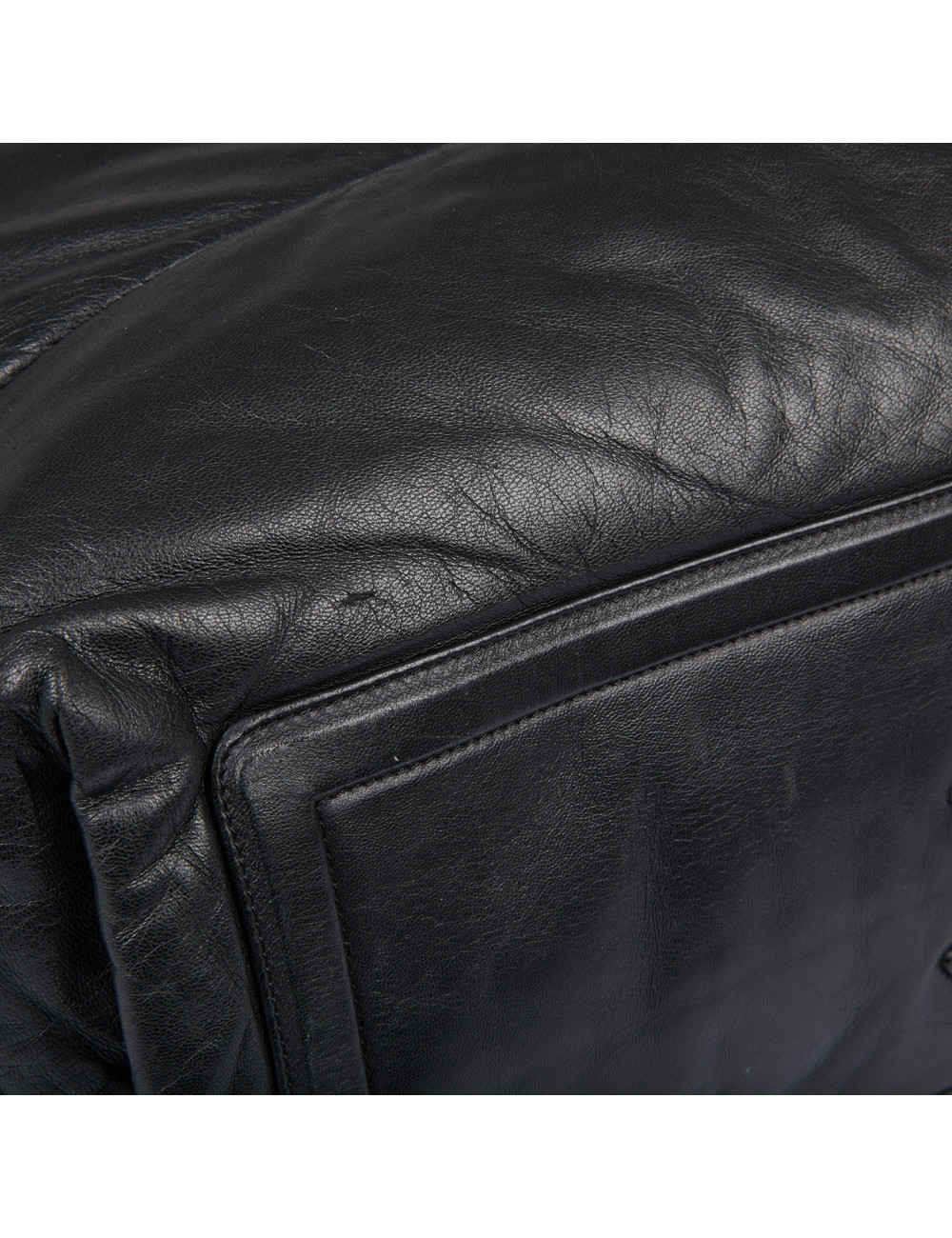 Sac Cocoon CHANEL cuir noir réversible bordeaux 