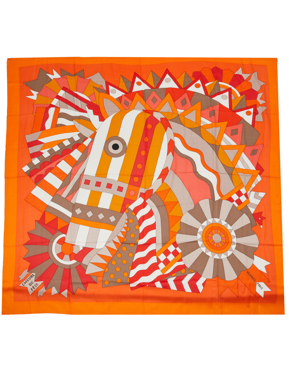 Grand châle Cheval de fête HERMES