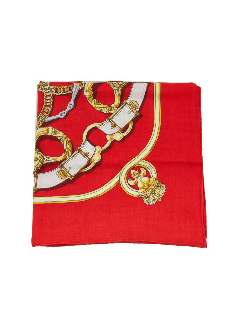 Châle Cheval Cadour HERMES rouge