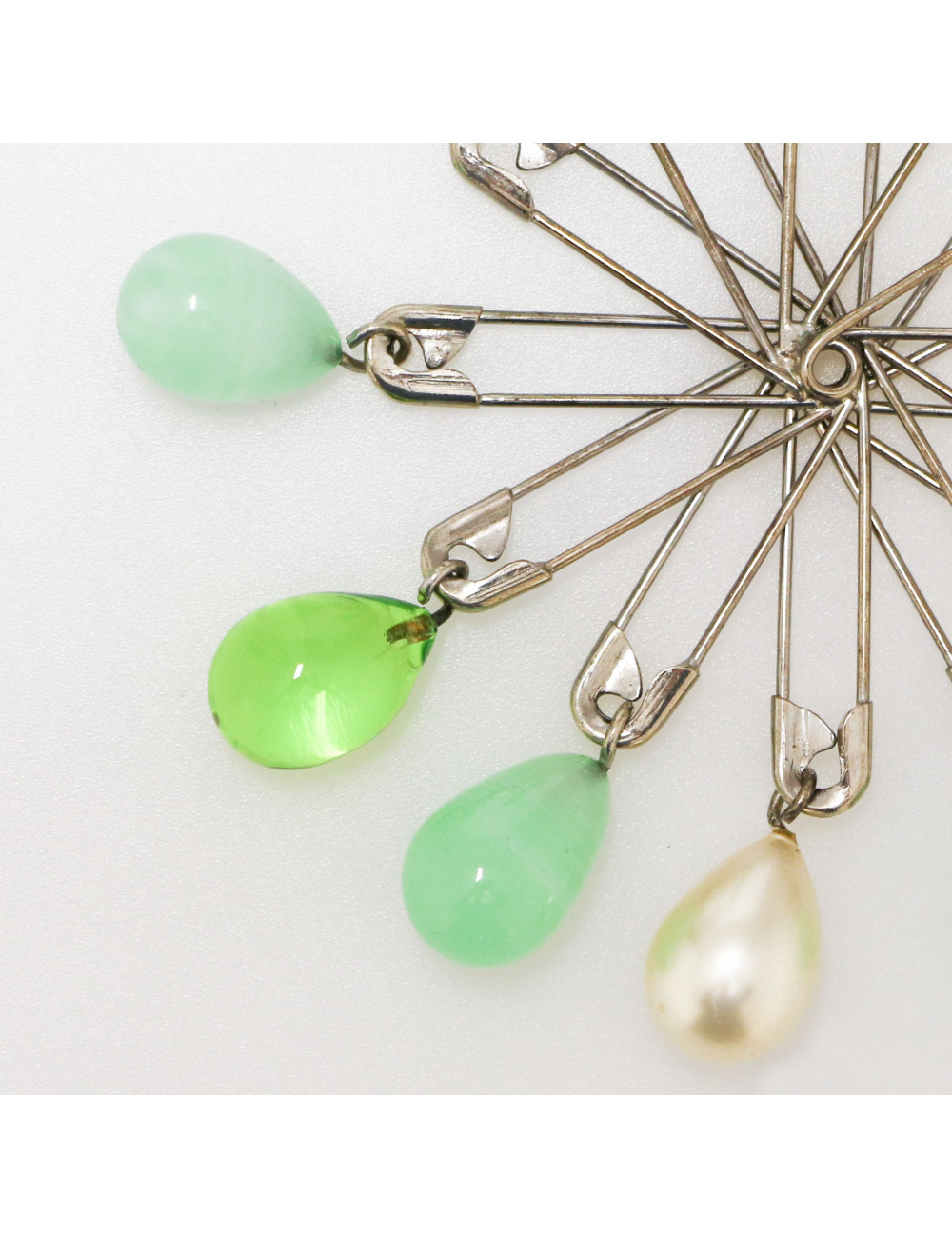 Clips CHRISTIAN DIOR epingles pâte de verre