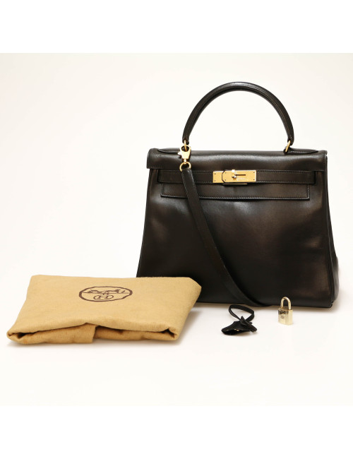 Kelly 28 vintage HERMÈS noir