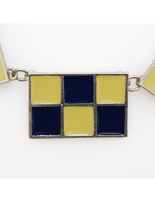 JEAN PAUL GAULTIER vintage checkered necklace