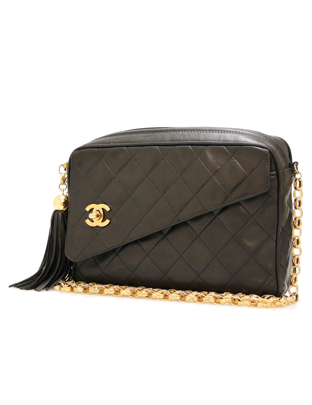 Sac Camera CHANEL matelassé noir 
