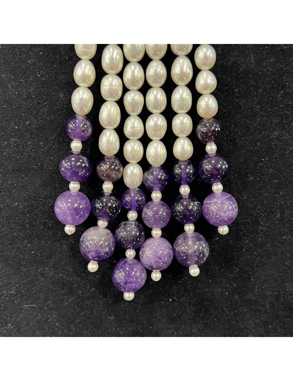 Collier PHILIPPE FERRANDIS perles d'eau douce