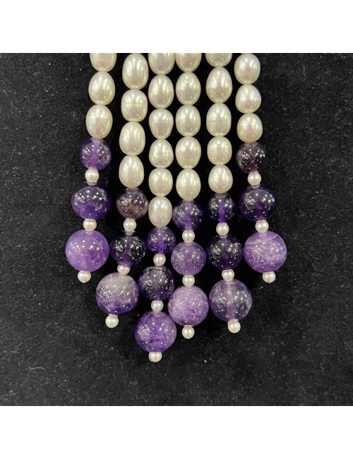 Collier PHILIPPE FERRANDIS perles d'eau douce