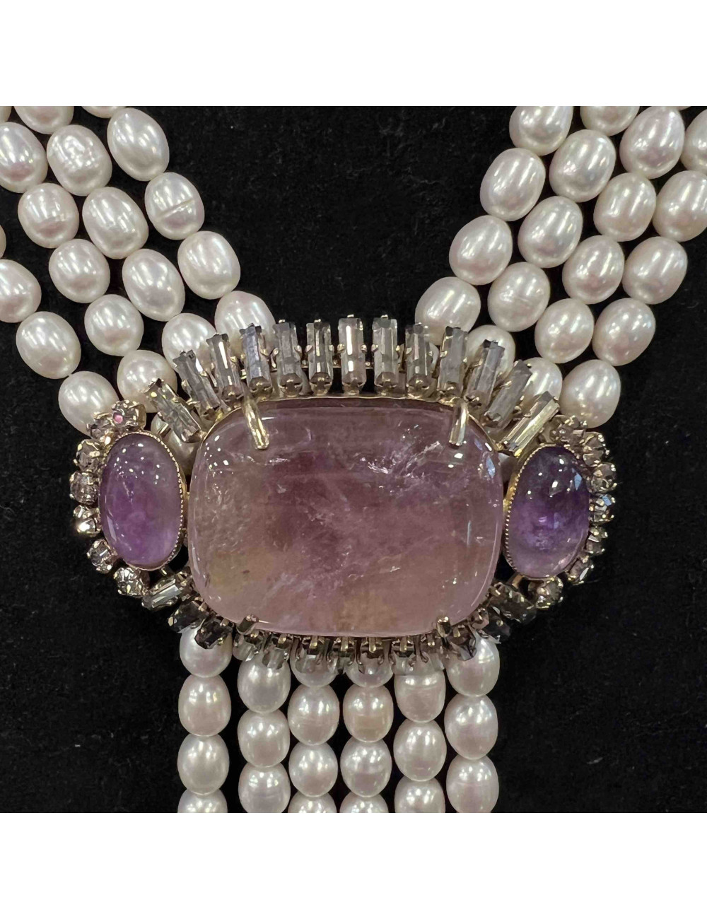 Collier PHILIPPE FERRANDIS perles d'eau douce